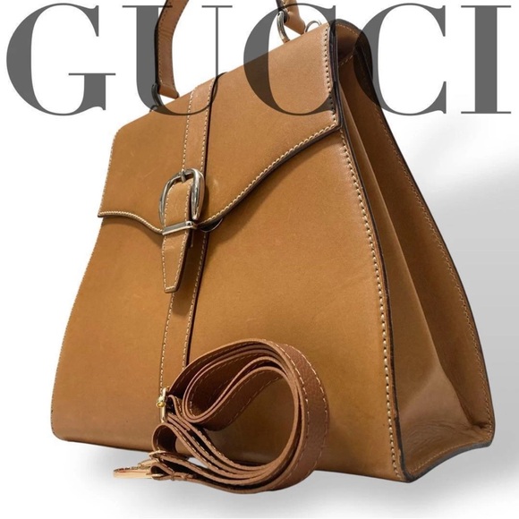 Gucci Handbags - Gucci Tan Leather Women's Bag
